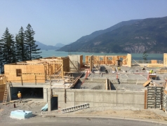 July 31 - Main floor framing GL 5-7