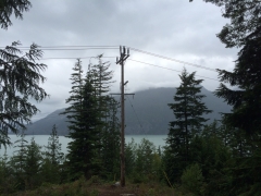 BC Hydro pole - before