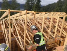 CRCC Oct 26 - Truss install starting at GL 1