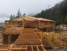 CRCC View of the installed trusses