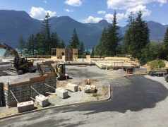 July 25 - Framing exterior walls GLC, classroom, director sleeping-office and library walls