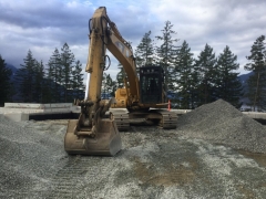 Mar 16 - Excavator for interior backfill
