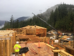 Oct 29 - Landing beams for truss install