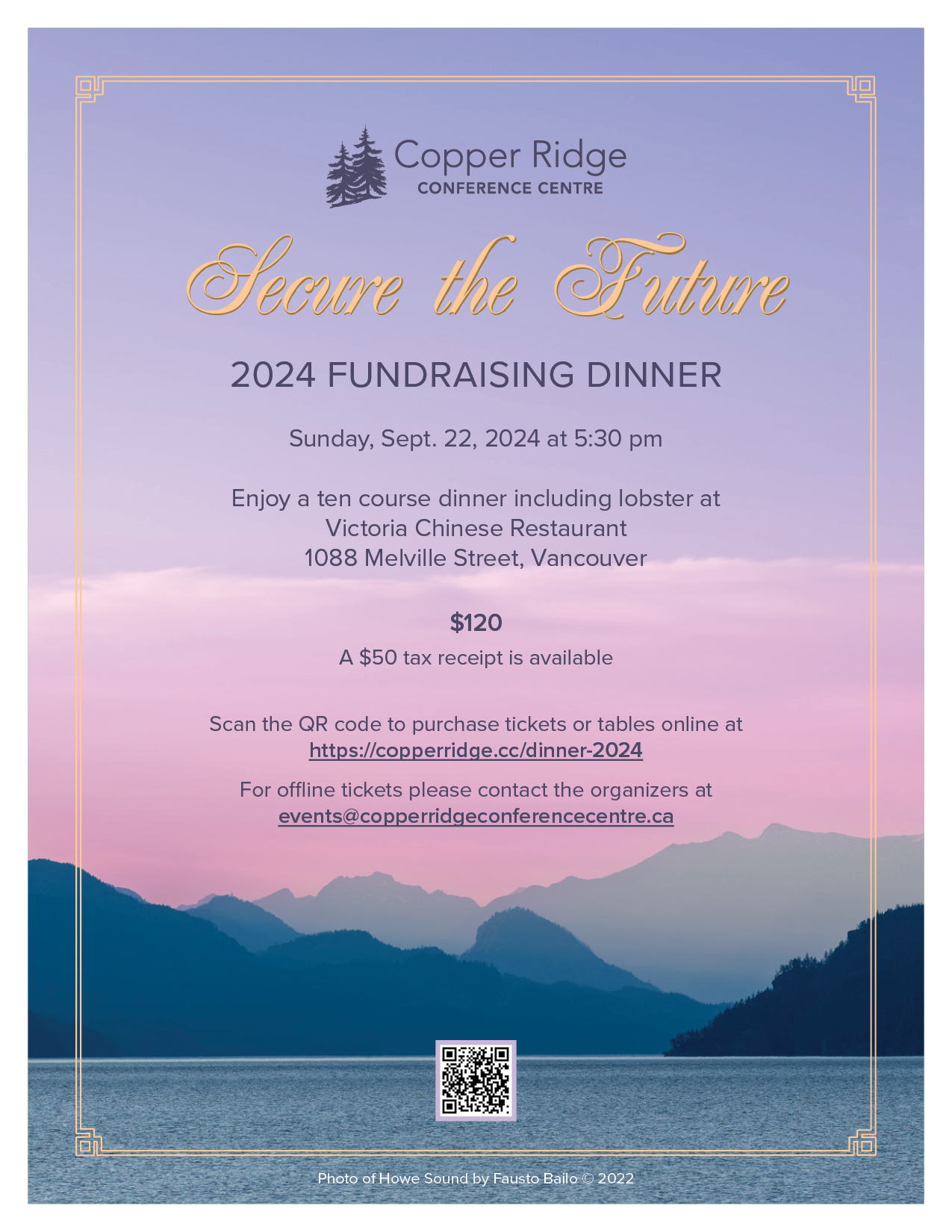 2024 CRCC Fundraising Dinner Poster