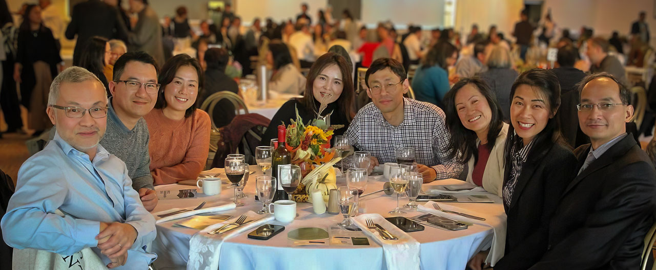 Guests seated around a dinner table at the 2025 Copper Ridge Annual Gala